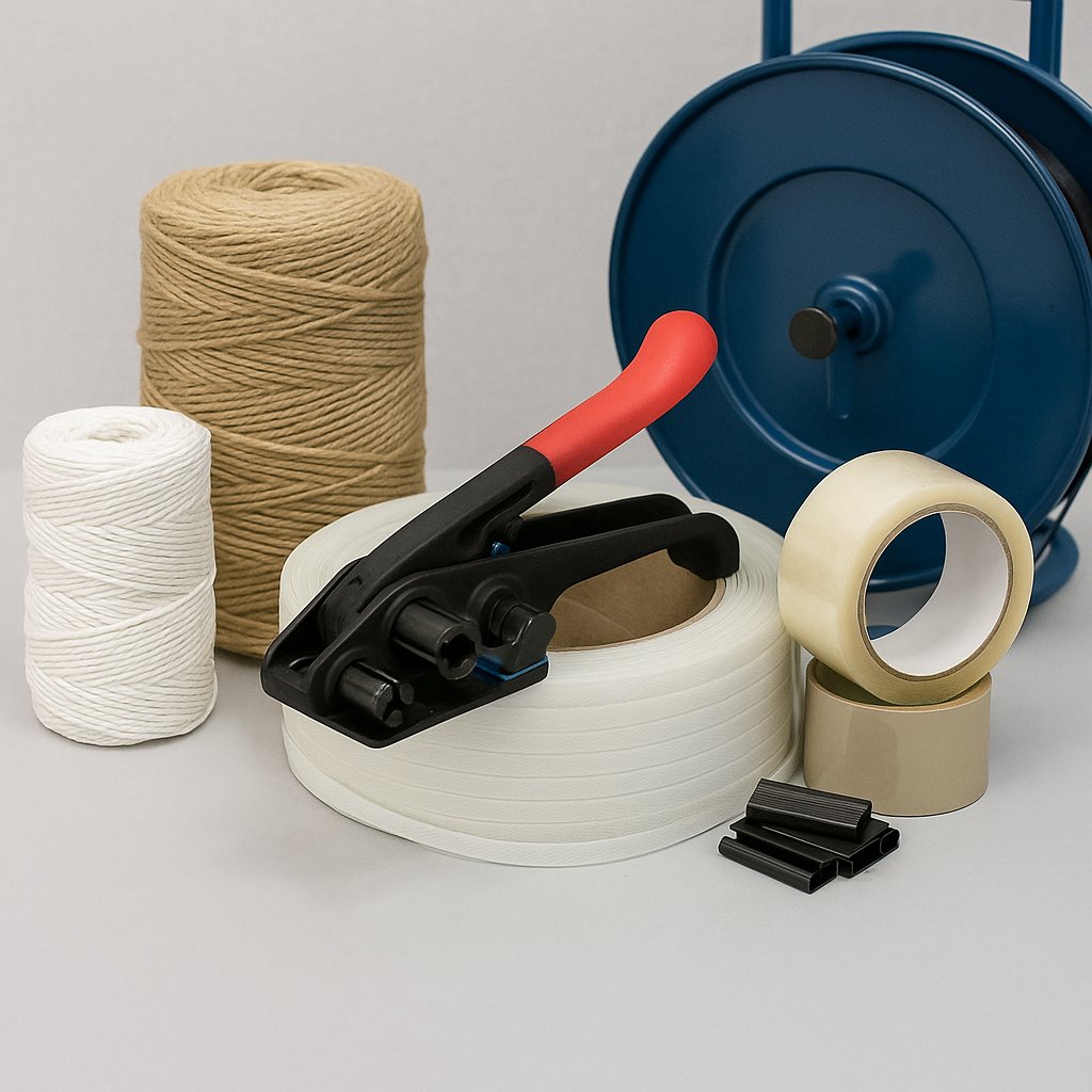 productos consumibles, hilo de poliester, precinto, flejes