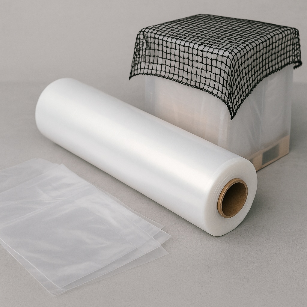 Productos plásticos, laminas cubrepalets, film paletizado